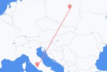 Flights from Warsaw in Poland to Rome in Italy