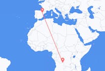 Flyrejser fra Dundo, Angola til Zaragoza, Spanien