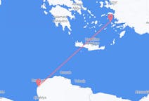 Flyreiser fra Benghazi, til Leros