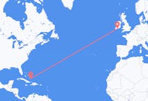出发地 巴哈马克魯克德島 (巴哈馬)目的地 爱尔兰科克的航班