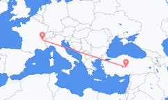 เที่ยวบิน จากแชมเบรี, ฝรั่งเศส ไปยัง Nevsehir, ตุรกี