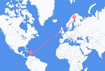 Flights from Aruba to Luleå