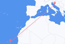 Flyg från Sal, Kap Verde till Zadar