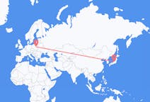 Flyrejser fra Toyama, Japan til Warszawa, Polen