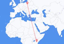 Flyg från Mount Kilimanjaro, Tanzania till Warszawa, Polen