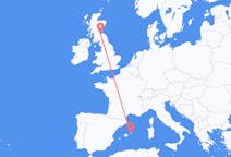 Flights from Menorca in Spain to Edinburgh in Scotland