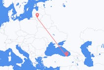 出发地 立陶宛出发地 考那斯目的地 土耳其特拉布宗的航班
