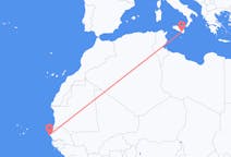 Flyrejser fra Dakar til Comiso