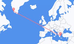 格陵兰出发地 帕缪特飞往格陵兰目的地 雅典的航班