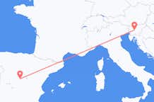 Flyrejser fra Madrid til Ljubljana