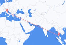 出发地 泰国出发地 洛坤是洛玛叻省目的地 意大利佩鲁贾的航班