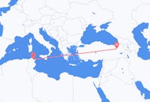 Flyg från Tunis, Tunisien till Erzurum, Turkiet