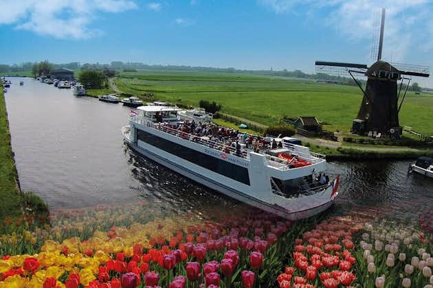From Amsterdam: Keukenhof tour + countryside and windmill cruise