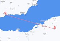 Flyg från Tiaret, Algeriet till Málaga, Spanien