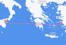 Flights from Leros, Greece to Catania, Italy