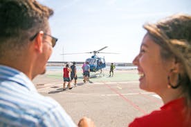 Private Barcelona Walking Tour with Helicopter Flight and Boat Tour