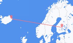 Flights from Egilsstaðir to Jyvaskyla