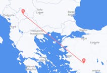 Flyreiser fra Denizli, til Priština