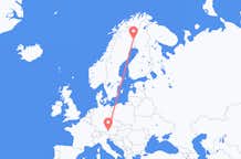 Vols de Pajala, Suède pour Salzbourg, Autriche