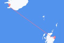 Vluchten van Aberdeen naar Reykjavík