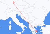 ギリシャのから アテネ、ドイツのへ ニュルンベルクフライト