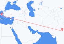 Flyreiser fra Gwalior, India til Mykonos, Hellas