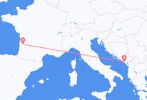 Flyg från Tivat, Montenegro till Bordeaux, Frankrike