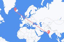 Flyg från Pune, Indien till Reykjavík, Island