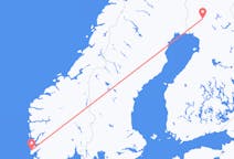 Lennot Rovaniemeltä, Suomi Haugesundiin, Norja