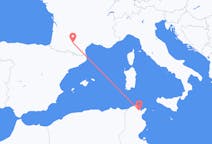 Flyg från Tunis, Tunisien till Toulouse, Frankrike