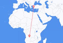 Flyreiser fra Luena, Angola til Bodrum, Tyrkia