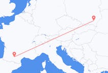 Flyreiser fra Rzeszów, Polen til Toulouse, Frankrike