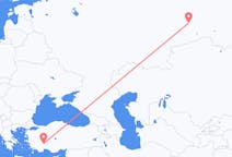 Flights from Tyumen, Russia to Isparta, Turkey