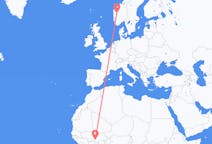 Flights from Bobo-Dioulasso, Burkina Faso to Sogndal, Norway