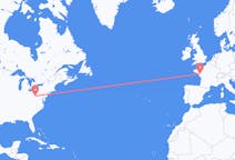 美国出发地 摩根敦 (印地安納州)飞往美国目的地 南特的航班