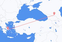 Vluchten van Vladikavkaz naar Athene