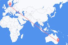 Vluchten van Sydney, Australië naar Kopenhagen, Denemarken