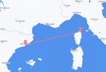 Flug frá Barselóna, Spáni til Bastia, Frakklandi