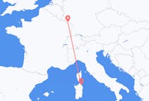 Flyreiser fra Olbia, Italia til Saarbrücken, Tyskland