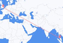 Flyreiser fra Alor Setar, Malaysia til London, England