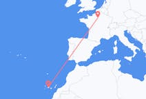 Vluchten van Tenerife, Spanje naar Parijs, Frankrijk