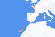 出发地 法国出发地 南特目的地 西班牙Las Palmas de Gran Canaria的航班
