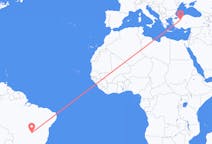 Flyrejser fra Brasília, Brasilien til Eskişehir, Tyrkiet