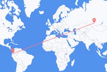 Flights from Quito, Ecuador to Abakan, Russia