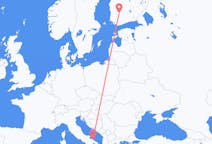 Flyrejser fra Tampere, Finland til Bari, Italien