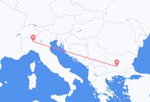 Flyrejser fra Plovdiv, Bulgarien til Milano, Italien