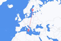 Flights from Valletta to Turku