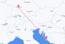 Vluchten van Zadar, Kroatië naar Stuttgart, Duitsland