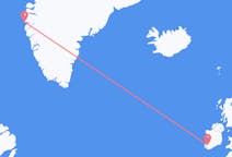 出发地 爱尔兰从 基洛格林目的地 格陵兰西西缪特的航班