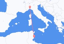 Loty z Sfax, Tunezja do Genui, Włochy